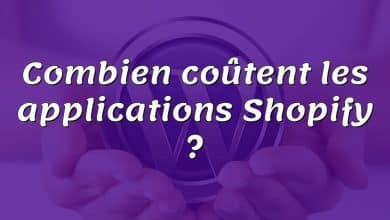 Combien coûtent les applications Shopify ?